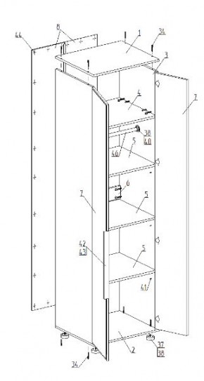 Детская "Лео" (модульная) в Нижнекамске - nizhnekamsk.mebel24.online | фото 9