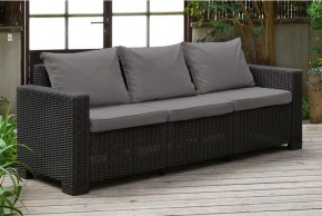 Диван Калифорния 3-х местный (California 3 Sofa), графит в Нижнекамске - nizhnekamsk.mebel24.online | фото 1