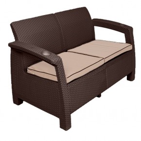 Диван Yalta Premium Sofa 2 Set (Ялта) шоколадный (+подушки под спину) в Нижнекамске - nizhnekamsk.mebel24.online | фото 2