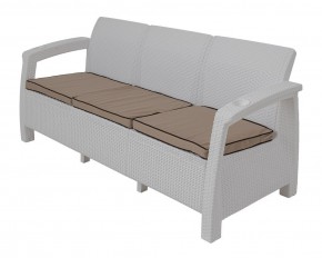 Диван Yalta Premium Sofa 3 Set (Ялта) белый (+подушки под спину) в Нижнекамске - nizhnekamsk.mebel24.online | фото