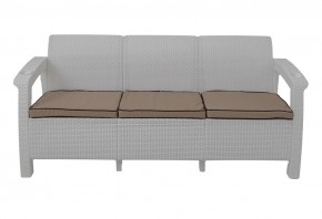 Диван Yalta Premium Sofa 3 Set (Ялта) белый (+подушки под спину) в Нижнекамске - nizhnekamsk.mebel24.online | фото 2