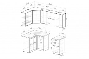 ДЮНА Кухонный гарнитур Оптима 5 (1200*2000 мм) в Нижнекамске - nizhnekamsk.mebel24.online | фото 2