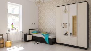 Фиеста Кровать 0900, цвет венге/дуб лоредо, ШхГхВ 93,5х203,5х80 см., сп.м. 900х2000 мм., без матраса, основание есть в Нижнекамске - nizhnekamsk.mebel24.online | фото 5