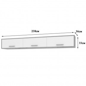 ФЛОРИДА Гостиная (модульная) дуб серый/белый в Нижнекамске - nizhnekamsk.mebel24.online | фото 9