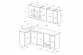 ГЛОРИЯ Кухонный гарнитур Прайм 2 (1100*2000 мм) в Нижнекамске - nizhnekamsk.mebel24.online | фото 2