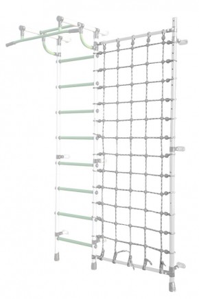 Дополнительная стойка к пристенному ДСК Pastel с сеткой для лазания, цв. белый в Нижнекамске - nizhnekamsk.mebel24.online | фото