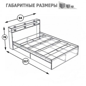 Камелия Кровать 0900, цвет белый, ШхГхВ 93,5х217х78,2 см., сп.м. 900х2000 мм., без матраса, основание есть в Нижнекамске - nizhnekamsk.mebel24.online | фото 5