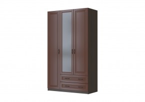 КАНТРИ Шкаф ШР-3 с 1 зерк. (орех) ЛАК в Нижнекамске - nizhnekamsk.mebel24.online | фото