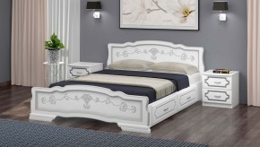 КАРИНА-6 Кровать из массива 1200 с 2-мя ящиками в Нижнекамске - nizhnekamsk.mebel24.online | фото 1
