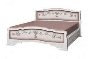 КАРИНА-6 Кровать из массива 1200 с 2-мя ящиками в Нижнекамске - nizhnekamsk.mebel24.online | фото 3
