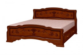 КАРИНА-6 Кровать из массива 1200 с 2-мя ящиками в Нижнекамске - nizhnekamsk.mebel24.online | фото 4