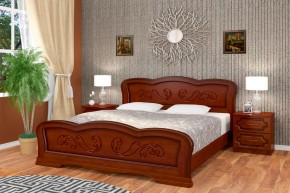 КАРИНА-8 Кровать из массива (Орех) в Нижнекамске - nizhnekamsk.mebel24.online | фото 1