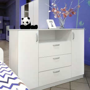 Комод 1400 Париж (Белый тиснение) в Нижнекамске - nizhnekamsk.mebel24.online | фото 5