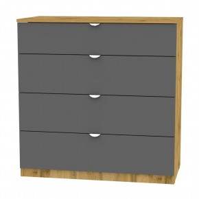 Комод K-93x90x45-1-TR (ДВ-Графит)​​​​​​​ Калисто в Нижнекамске - nizhnekamsk.mebel24.online | фото