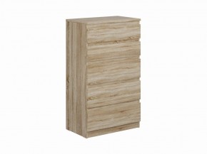 Комод КАСТОР с пятью ящиками, цвет Дуб Сонома в Нижнекамске - nizhnekamsk.mebel24.online | фото