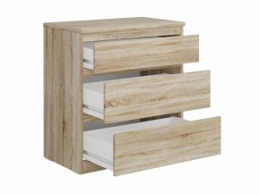 Комод КАСТОР с тремя ящиками, цвет Дуб Сонома в Нижнекамске - nizhnekamsk.mebel24.online | фото 2