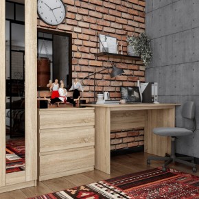 Комод КАСТОР с тремя ящиками, цвет Дуб Сонома в Нижнекамске - nizhnekamsk.mebel24.online | фото 3