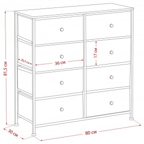 Комод Leset Линкс 8 ящиков (МДФ) в Нижнекамске - nizhnekamsk.mebel24.online | фото 12