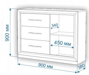 Комод Нобиле Км-120/38 ФГ в Нижнекамске - nizhnekamsk.mebel24.online | фото 2