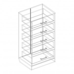 Комод с 5 ящиками "Милана" в Нижнекамске - nizhnekamsk.mebel24.online | фото 3