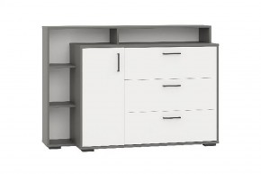 Комод с дверкой и тремя ящиками (графит/белый) в Нижнекамске - nizhnekamsk.mebel24.online | фото 1