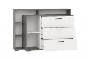 Комод с дверкой и тремя ящиками (графит/белый) в Нижнекамске - nizhnekamsk.mebel24.online | фото 2