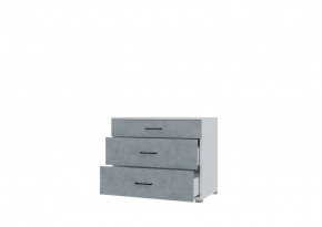 Комод VICTOR (Белый/Бетон) в Нижнекамске - nizhnekamsk.mebel24.online | фото 2