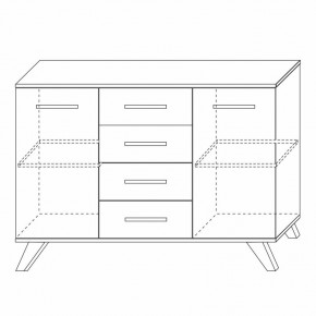 Комодино Вега Скандинавия в Нижнекамске - nizhnekamsk.mebel24.online | фото 5