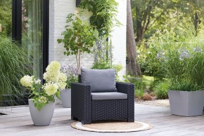 Комплект кресел Калифорния (California chair) графит в Нижнекамске - nizhnekamsk.mebel24.online | фото 1
