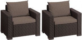 Комплект кресел Калифорния (California chair) коричневые в Нижнекамске - nizhnekamsk.mebel24.online | фото 2