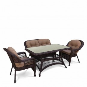 Комплект плетеной мебели T130/LV-520BB-Brown_Beige в Нижнекамске - nizhnekamsk.mebel24.online | фото 1