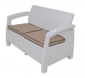 Комплект уличной мебели Yalta Premium Terrace Set (Ялта) белый (+подушки под спину) в Нижнекамске - nizhnekamsk.mebel24.online | фото 2