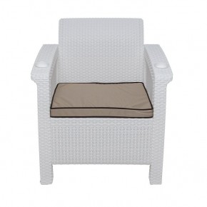 Комплект уличной мебели Yalta Premium Terrace Set (Ялта) белый (+подушки под спину) в Нижнекамске - nizhnekamsk.mebel24.online | фото 6
