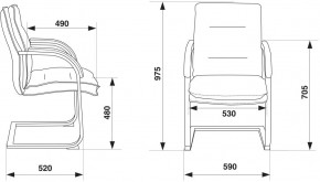 Кресло Бюрократ T-9927SL-LOW-V/BLACK в Нижнекамске - nizhnekamsk.mebel24.online | фото 4