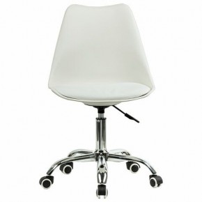 Кресло стул BRABIX "Eames MG-310 CH", хром, пластик белый, экокожа белая, 532923 в Нижнекамске - nizhnekamsk.mebel24.online | фото 1