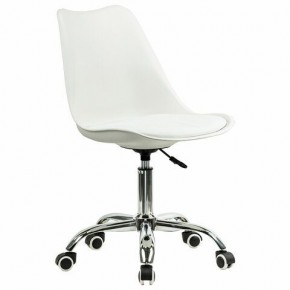 Кресло стул BRABIX "Eames MG-310 CH", хром, пластик белый, экокожа белая, 532923 в Нижнекамске - nizhnekamsk.mebel24.online | фото 2