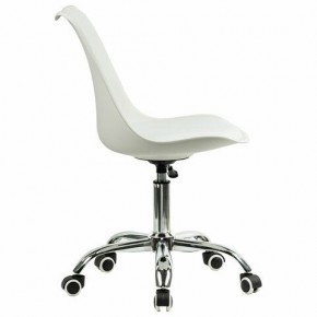 Кресло стул BRABIX "Eames MG-310 CH", хром, пластик белый, экокожа белая, 532923 в Нижнекамске - nizhnekamsk.mebel24.online | фото 3