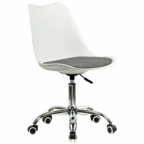 Кресло стул BRABIX "Eames MG-310 CH", хром, пластик белый, ткань серая, 532924 в Нижнекамске - nizhnekamsk.mebel24.online | фото 2