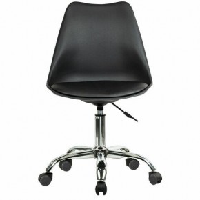 Кресло стул BRABIX "Eames MG-310 CH", хром, пластик черный, экокожа черная, 532925 в Нижнекамске - nizhnekamsk.mebel24.online | фото 1