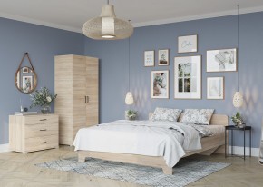 Кровать 1,6 VICTOR + основание (Сонома) в Нижнекамске - nizhnekamsk.mebel24.online | фото 4