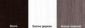 Кровать-чердак Пионер 1 (800*1900) Белое дерево, Анкор темный, Венге в Нижнекамске - nizhnekamsk.mebel24.online | фото 3