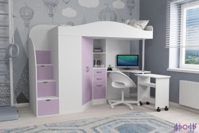 Кровать-чердак Юниор 4 (800*1900) в Нижнекамске - nizhnekamsk.mebel24.online | фото 10