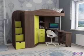 Кровать-чердак Юниор 4 (800*1900) в Нижнекамске - nizhnekamsk.mebel24.online | фото 7