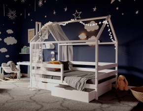 Кровать-домик 80*160 Белый в Нижнекамске - nizhnekamsk.mebel24.online | фото