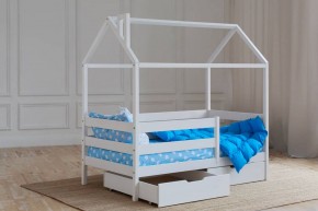 Кровать-домик 80*160 Белый в Нижнекамске - nizhnekamsk.mebel24.online | фото 3