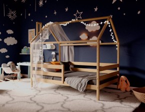 Кровать-домик 80*190 без покраски (без ящиков) в Нижнекамске - nizhnekamsk.mebel24.online | фото