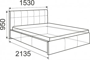 Кровать Изабелла с латами Newtone cacao 1400x2000 в Нижнекамске - nizhnekamsk.mebel24.online | фото 5