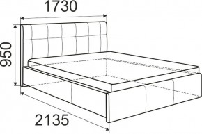 Кровать Изабелла с латами Newtone cacao 1400x2000 в Нижнекамске - nizhnekamsk.mebel24.online | фото 6