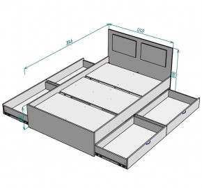 Кровать Ольга L37 (1200) 4 ящика в Нижнекамске - nizhnekamsk.mebel24.online | фото 2