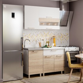 Кухня Айсбери 1.2 м (Белый/Дуб Сонома) в Нижнекамске - nizhnekamsk.mebel24.online | фото